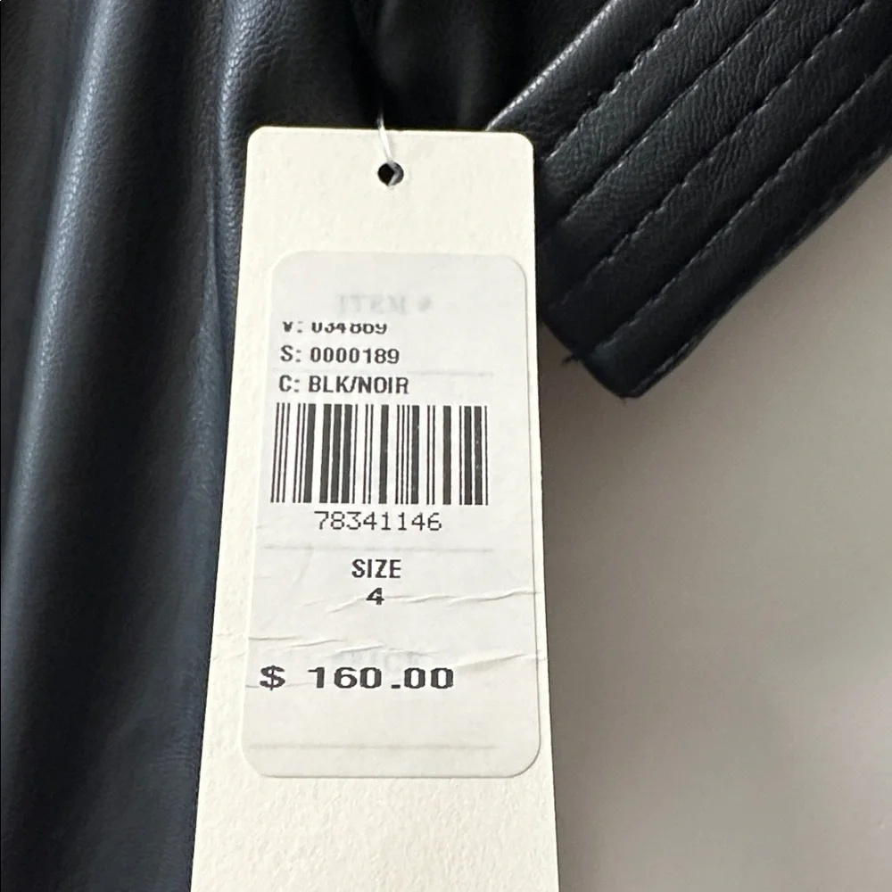 Anthropologie black leather dress - Picture 5 of 5